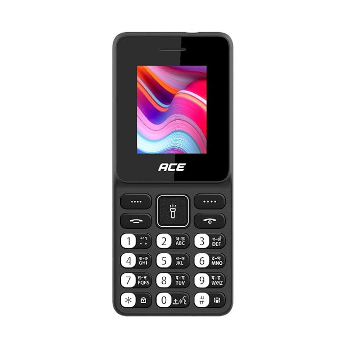 iTel Ace 2 Heera Keypad Feature Phone. Color Black