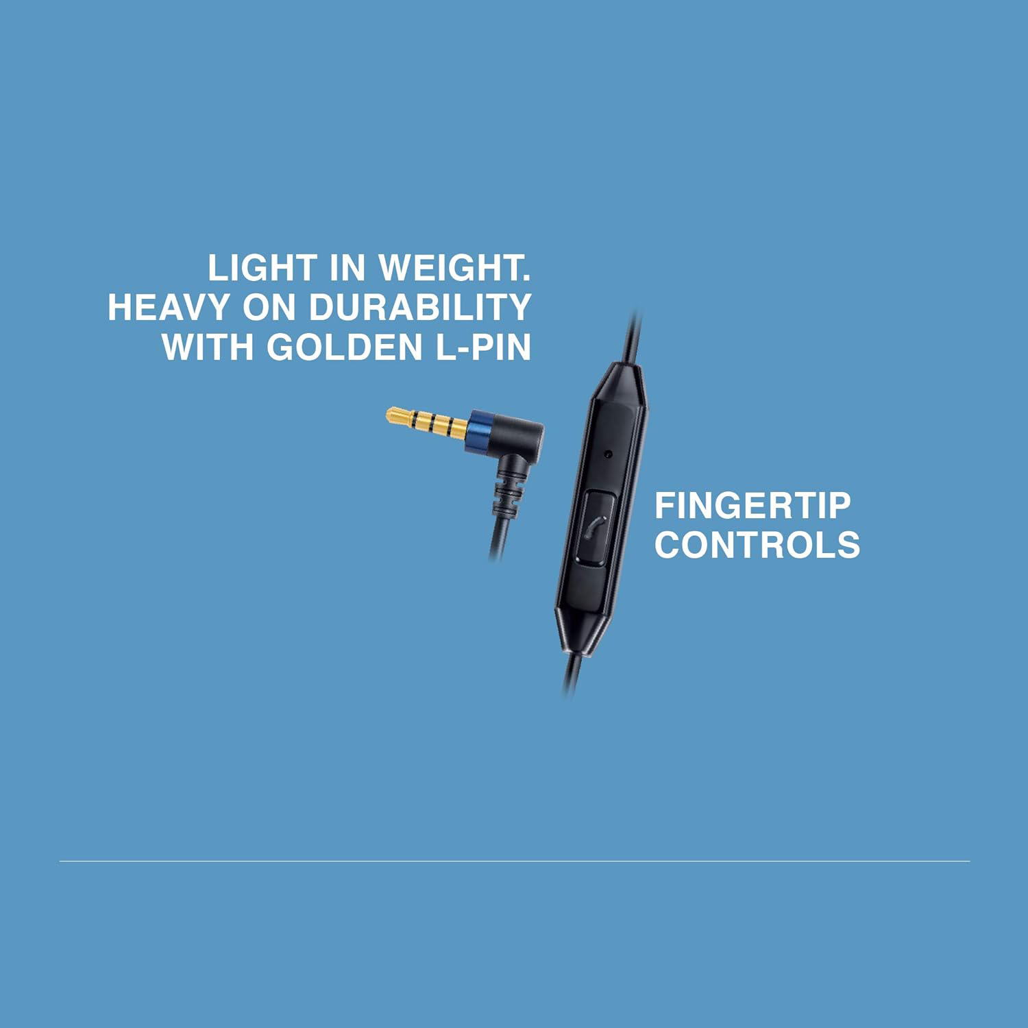 FINGERS SoundBoomerang Wired in-Ear Earphones with Mic. Color Black