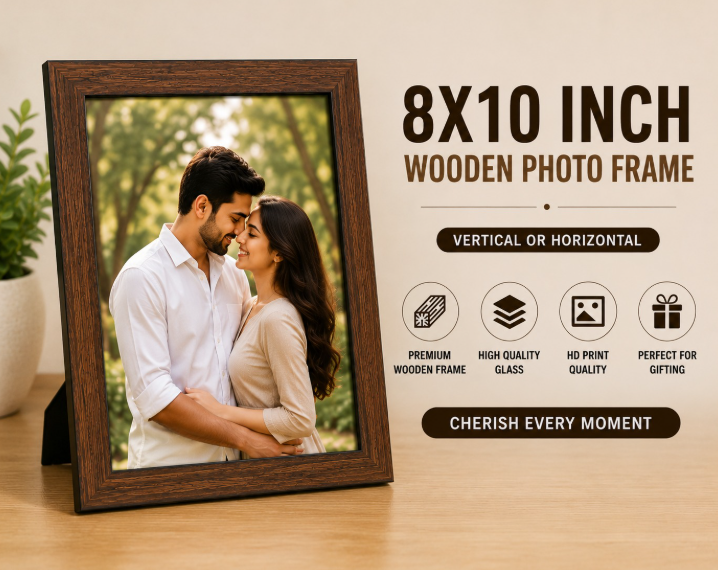 8x10 inch Wooden Photo Frame